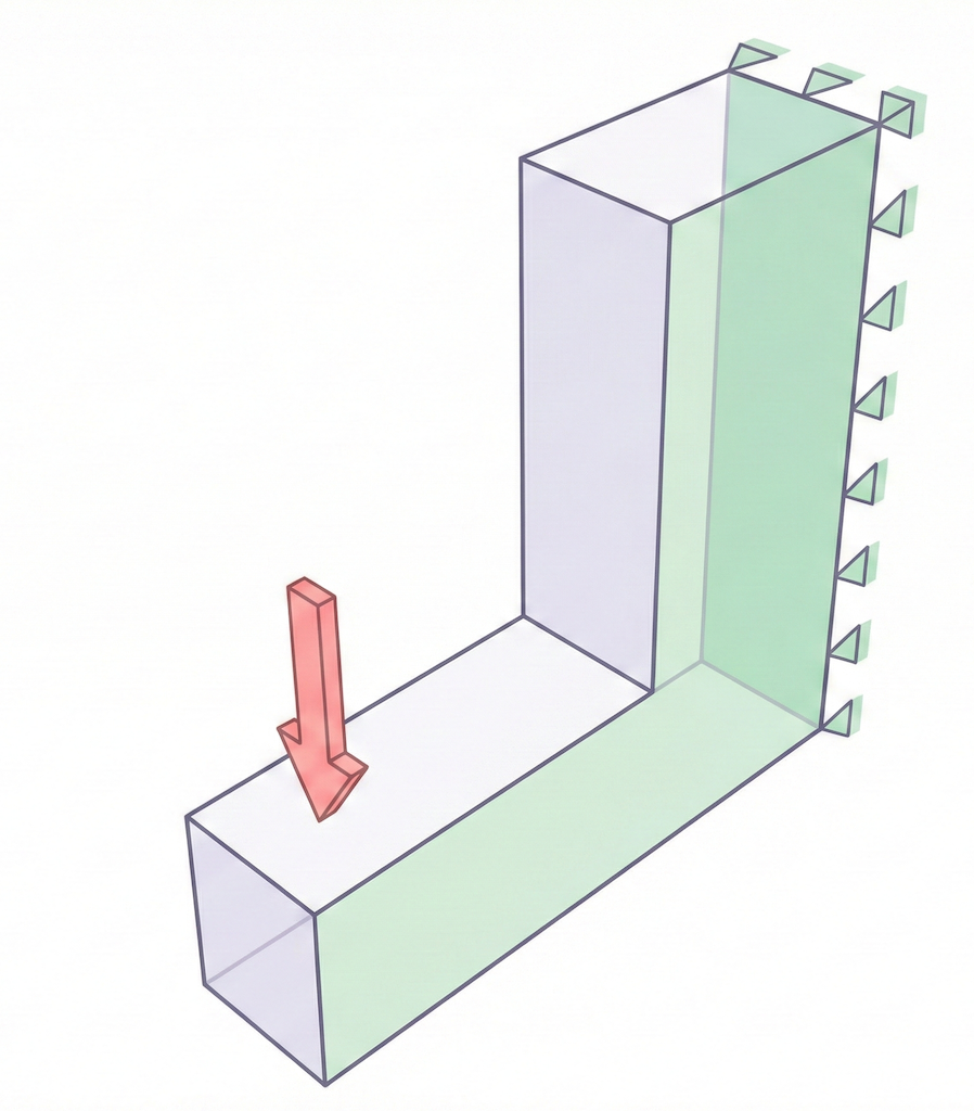L-Bracket (Design Space) – problem setup